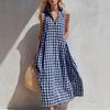 Summer New Sleeveless European and American Vacation Style Loose Long Dress
