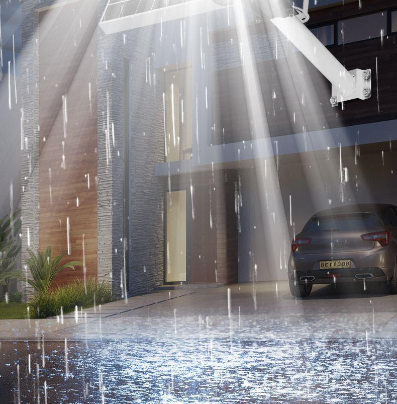 Rural Solar LED Street Light with High Power, Waterproof & Lightning Protection for Outdoor Courtyards and Home Use