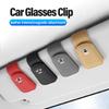 AWP1 Leather Car Glasses Clip Sunglasses Box Sun Visor Eyeglasses Card Ticket Holder For Mini Cooper F56 F57 F60 R55 R56 R59 R60 R61