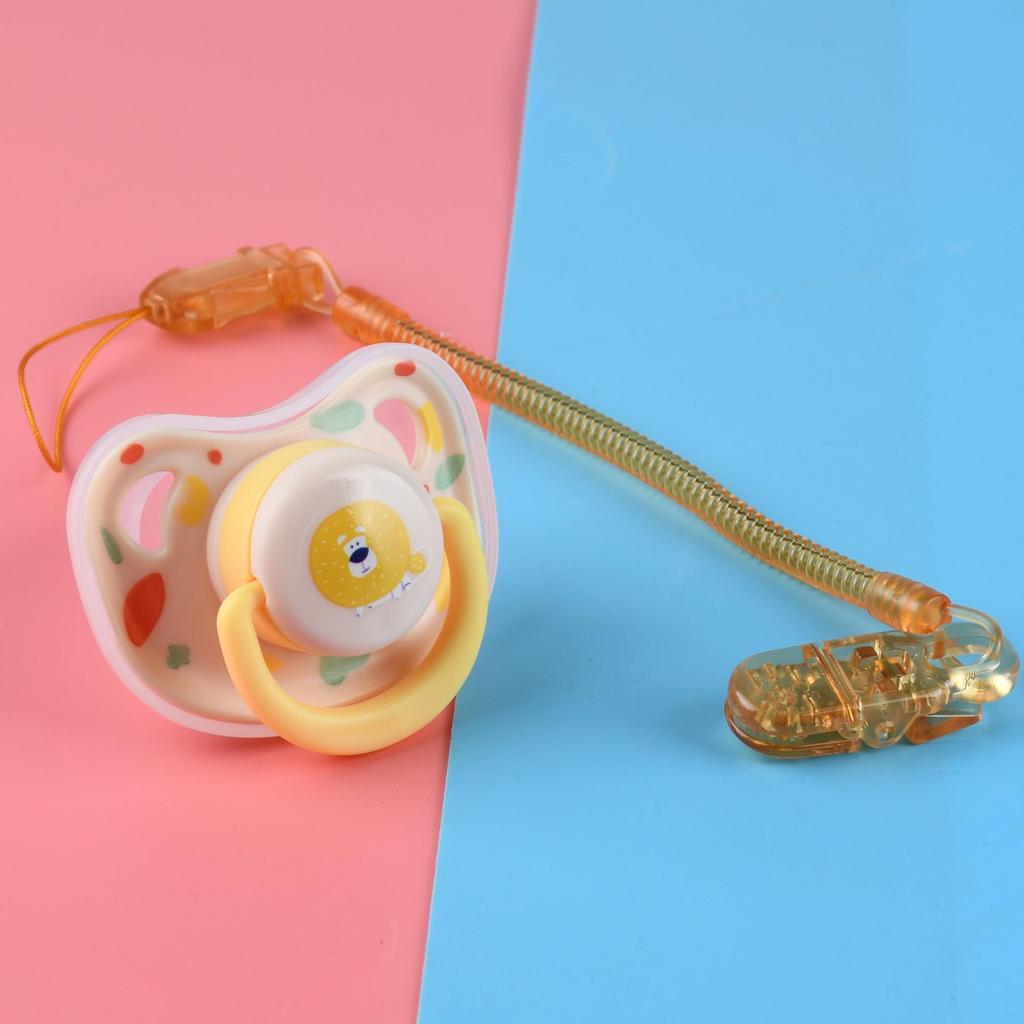 Adjustable Baby Silicone Teething Toy with Dust Cover Pacifier