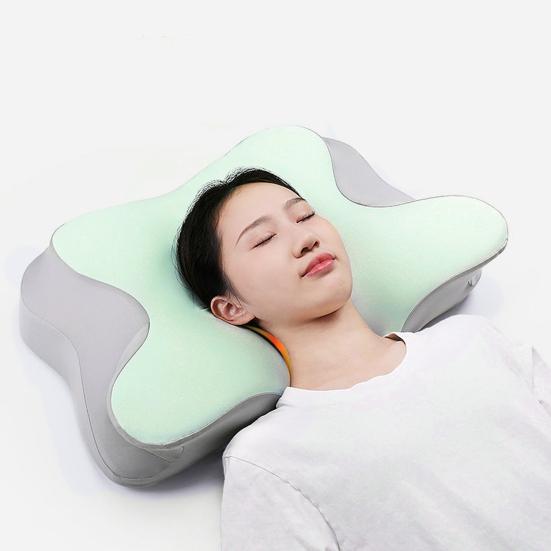 Memory Foam-Kissen, langsame Rückfederung, elastisches Nackenschmerzlinderungskissen, Kühltechnologie, Schlafkissen, hochdichte Unterstützung, atmungsaktiv, waschbar, Seiten- und Rückseite