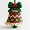 Knitted Santa Ornament Kit – DIY Crochet Christmas Decor, Xmas Tree Hanging & Home Party Decor, Compatible with Beginners