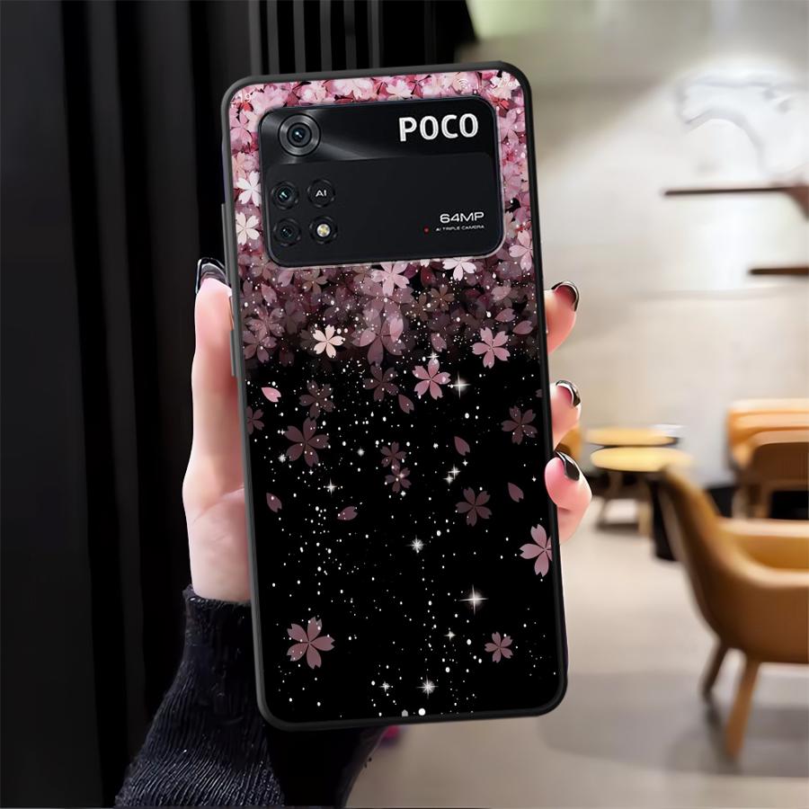 

Чехол «Сияющие цветы» для Xiaomi Poco F8 M5 C71 C61 C50 X3 X4 X5 X7 Pro M3 M4 M7 Pro F3 F1 C75 Чехол для телефона Funda Poco F3