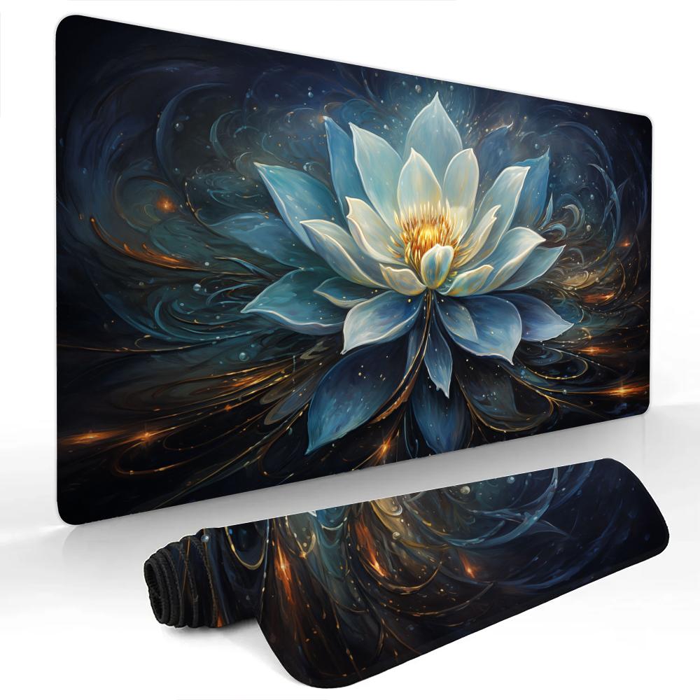 Giant Magical Lotus Mouse Pad Large Computer Office Game Table Mats Rubber Antislip XXL mouse mat HDP Long Desk Pads 800x300x2mm