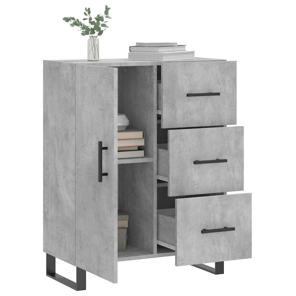 Sideboard Concrete Grey 69.5 x 34 x 90 cm Particleboard