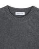 BESLOW [Be Slow X Fashion Tube Shack] Crew Neck Short Sweater Charcoal