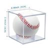 80mm Acrylic Baseball Display Box Dustproof Lightweight Protective Holder for Baseball Souvenir Gift Collection