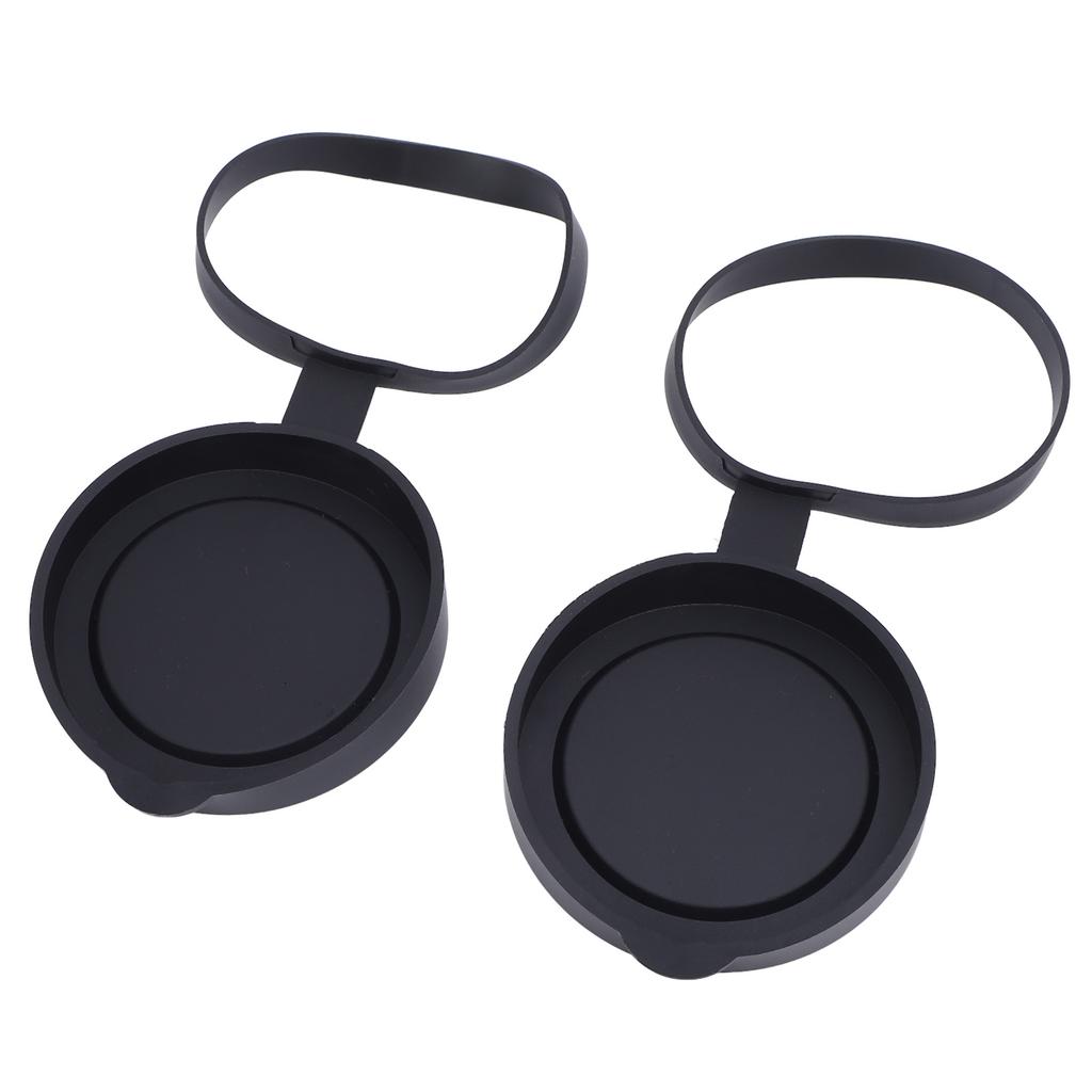 2Pcs Objective Lens Caps Rubber Protective Snug Fit Telescope Lens Cover for ID 61 To 64mm Monocular Binocular