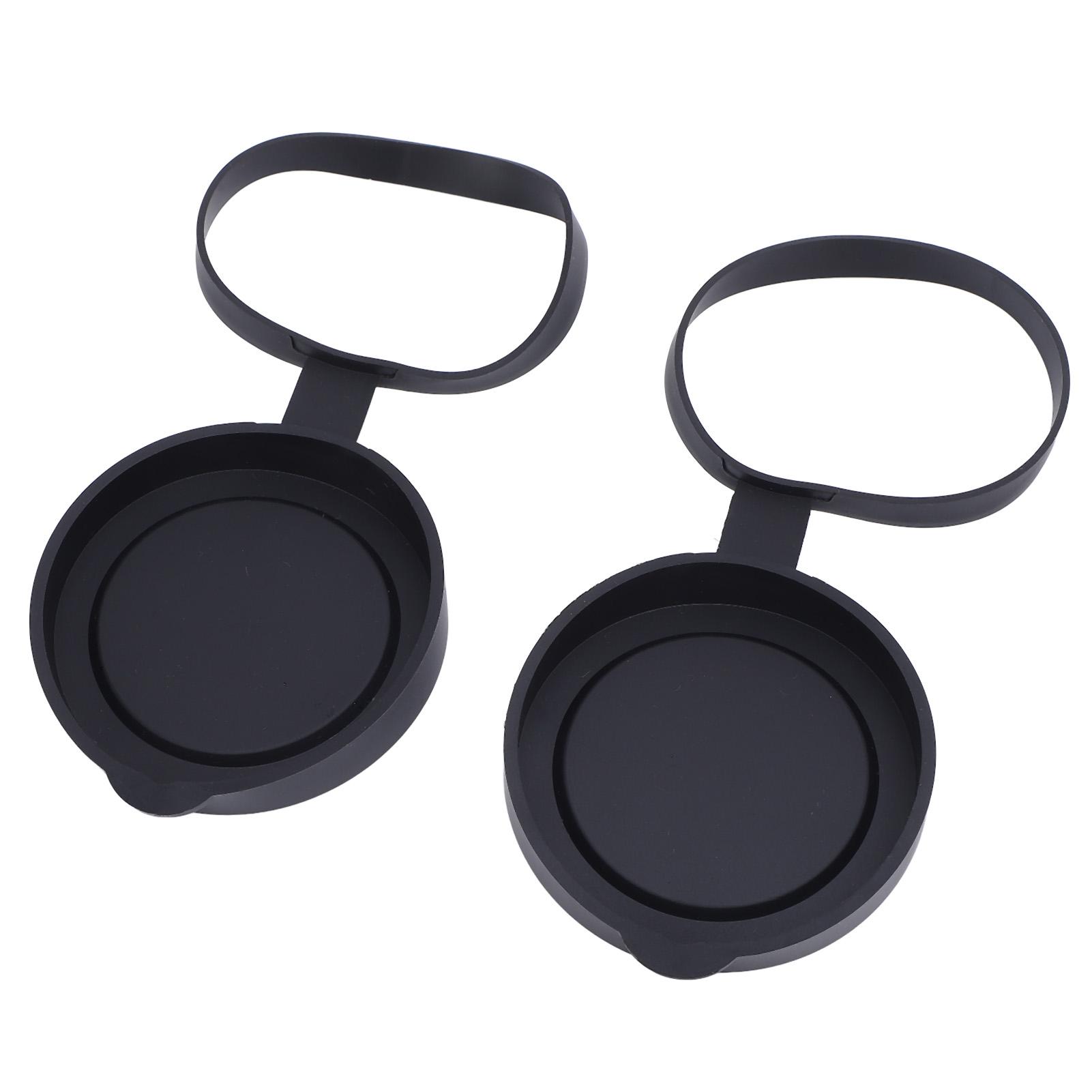 

2Pcs Objective Lens Caps Rubber Protective Snug Fit Telescope Lens Cover for ID 61 to 64mm