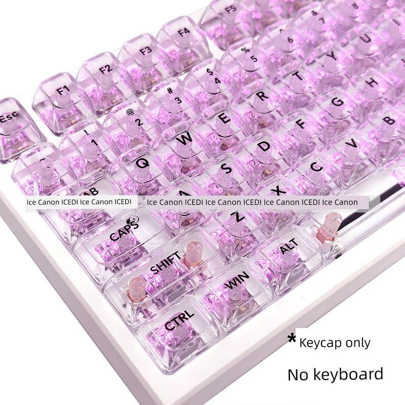 

Transparent Grandmother Green Transparent Fierce Male Pink OEM Height Crystal Black Transparent Key Cap 61 75 87 98 104 Key It is clear that [selling keycaps not keyboards]]