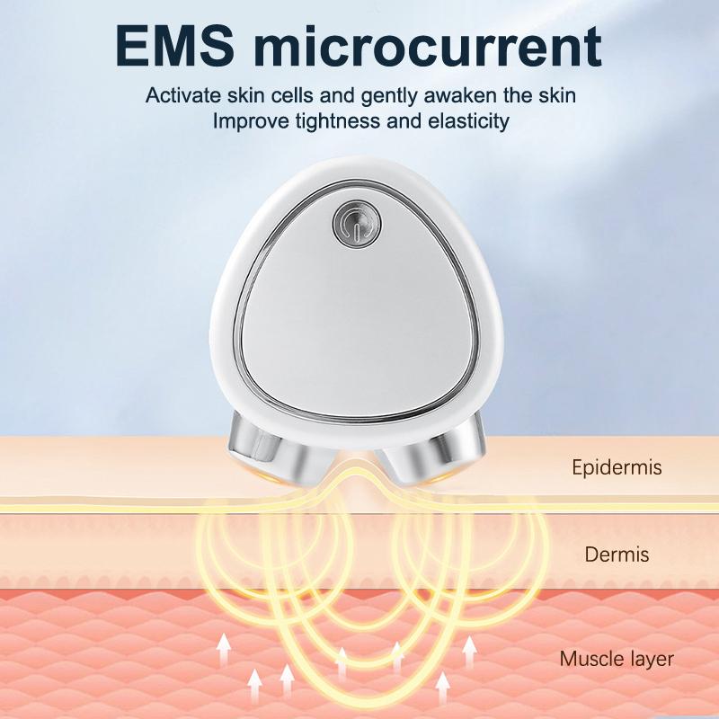 Massageador Microcorrente para Lifting Facial - Mini Dispositivo Lift, Massageador Facial Elétrico com 3 Velocidades
