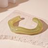 Stylish Acrylic Wide-Face Irregular Bracelet - High-End Design Niche Jewelry