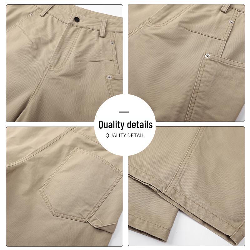 :CHOCOOLATEit Herren Cargohose mit geradem Bein und lockerem Schnitt