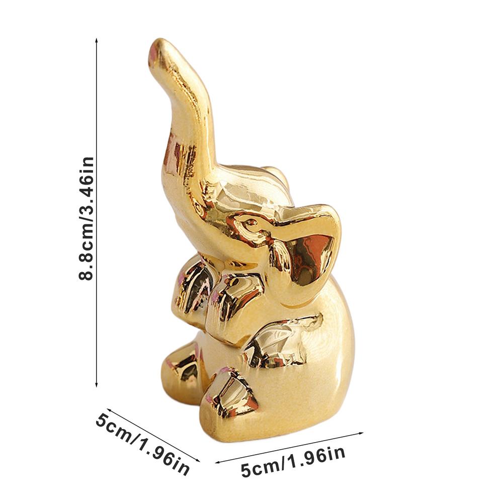 

Маленький простой стиль керамический слон орнамент входная дверь прихожая тумба под телевизор настольный декоративный орнамент кольцо для хранения золотой