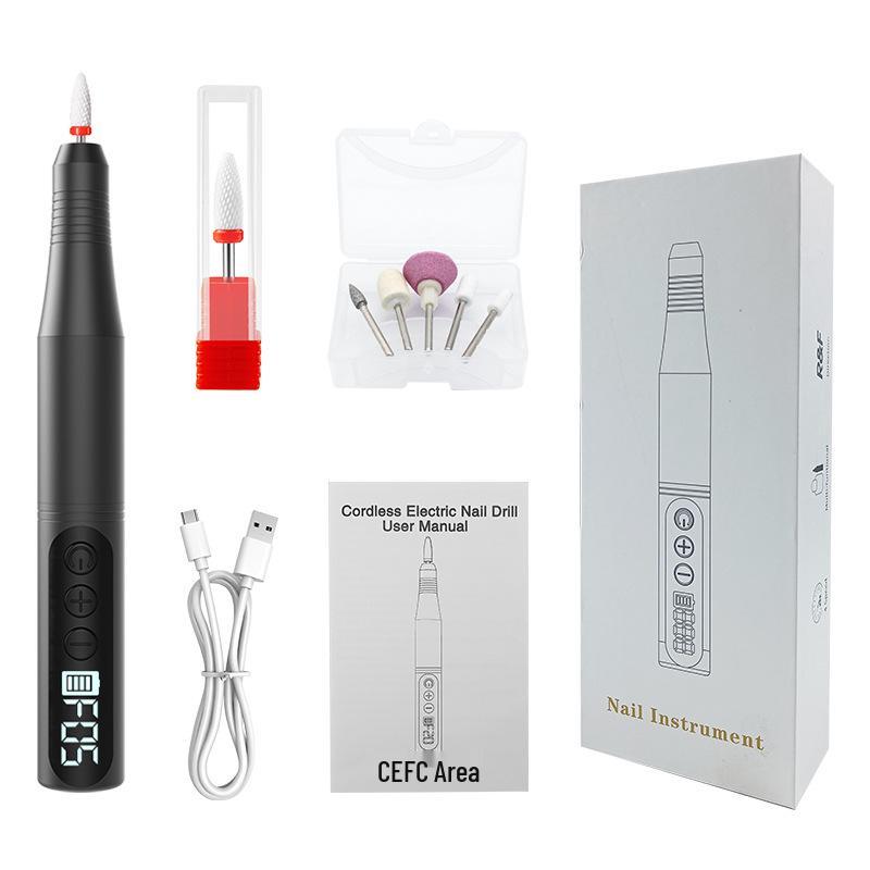 Electric Nail Art Grinding Machine with Curing Lamp – Nail Grinder and Remover