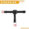 Twenty Vacuum Tubing Connector 1/8" Hose Tee Connector for Car Nylon Universal