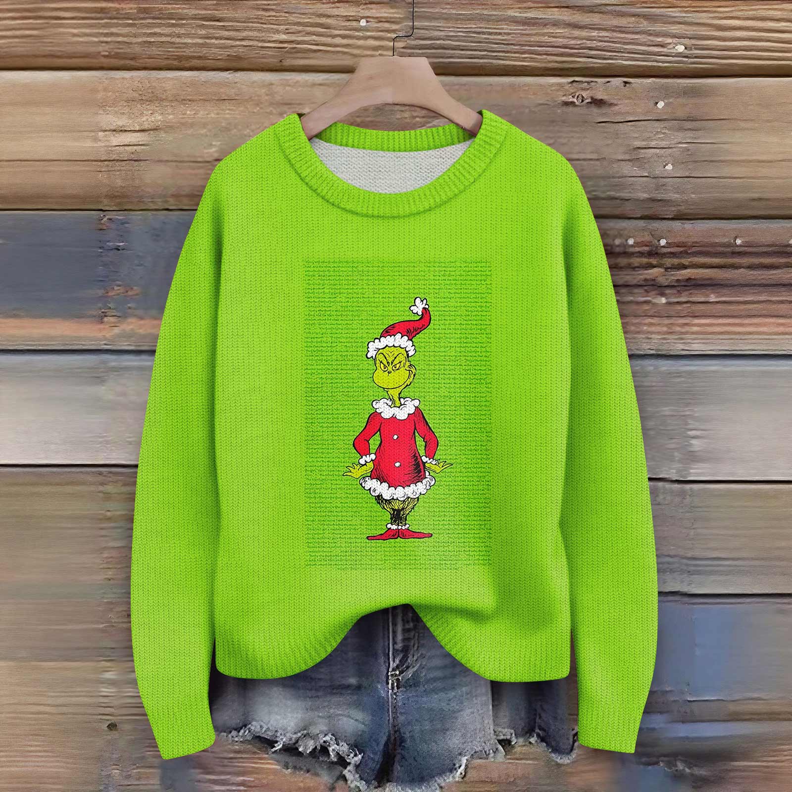 

Пуловеры с длинным рукавом для женщин, с круглым вырезом, повседневные, милые, с принтом, вязаные, оверсайз XXL