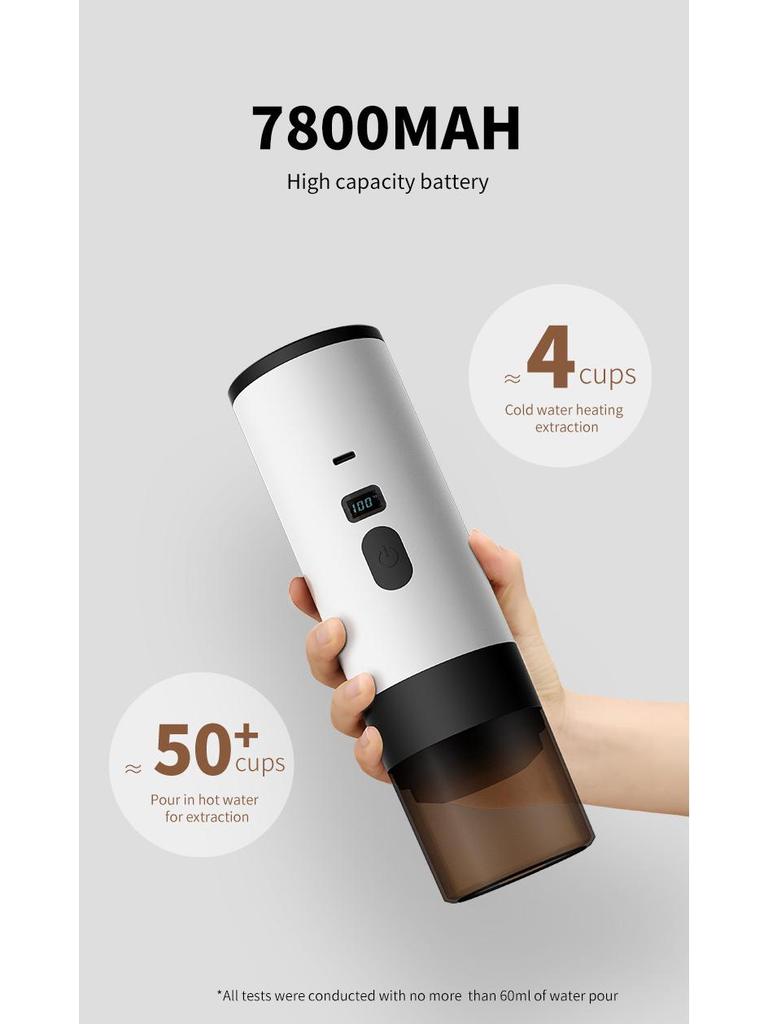 Portable Electric Espresso & Americano Coffee Maker with Heating Pump