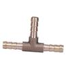 Brass T Piece 3 Way Fuel Hose Joiner Connector 6mm For Compressed   Oil Gas Pipe