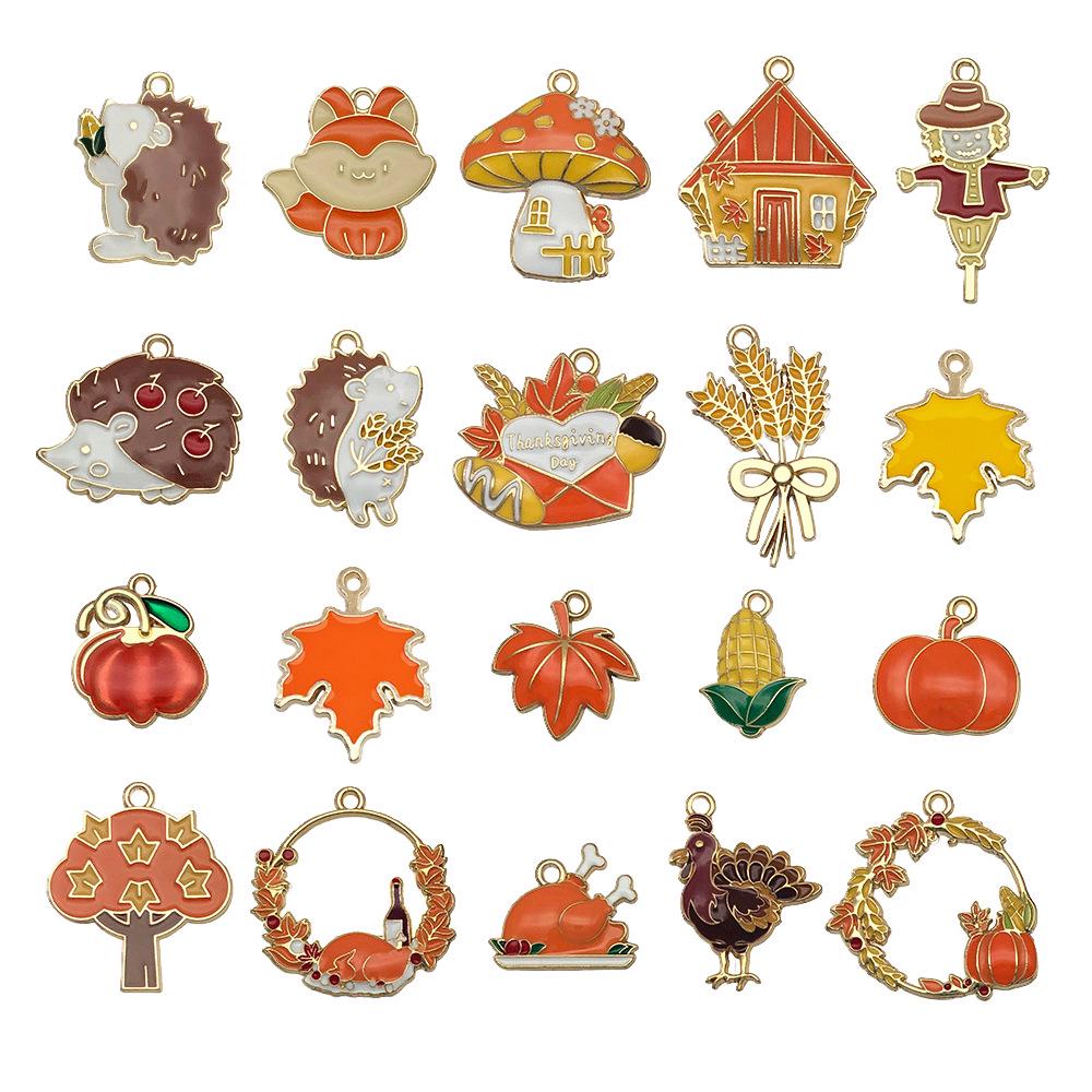 Mushroom House Oil Drop Pendant: 20 Styles for DIY Necklaces, Bracelets, Keychains & Jewelry Accessories