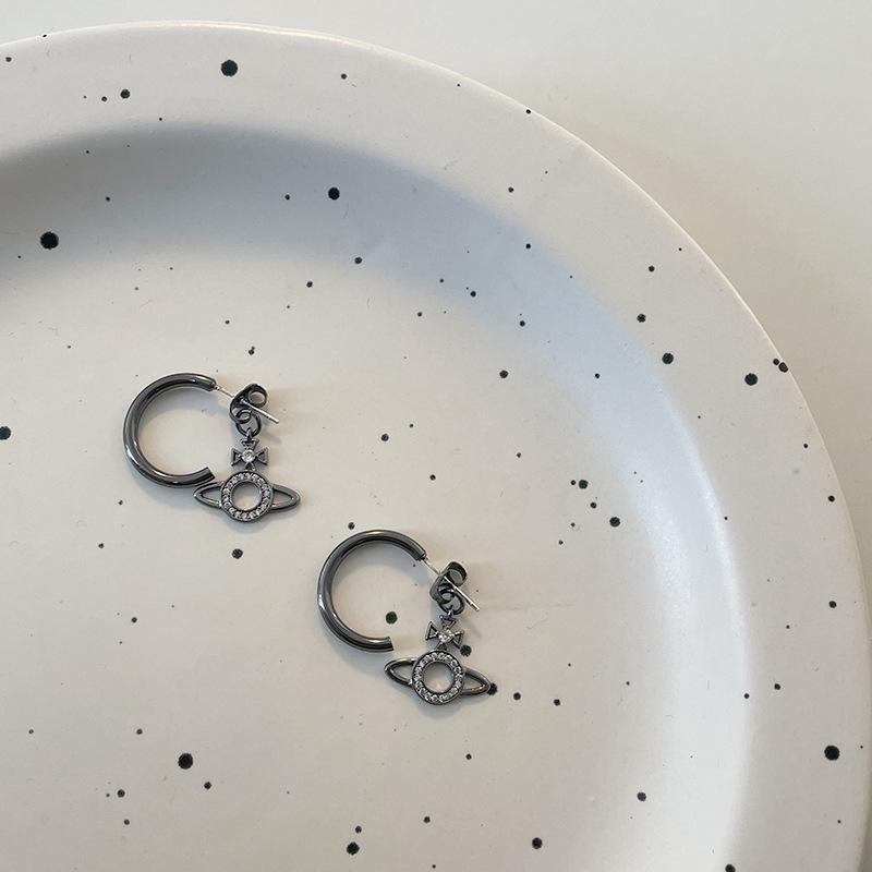 

Серьги-планеты S925 серебряная игла корейские западная королева-мать - Милый, крутой геометрический дизайн для женщин