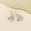 Funny Acrylic Halloween Specter Cartoon Earrings Halloween Costume Dangle Earrings for Women Party Jewelry Exaggeration
