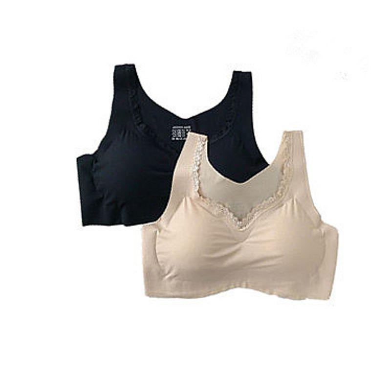 

Amazon Ледяной шелк Бесшовный Красивая спина Большой размер Женская одежда White 1 2X(Suggested 60.00 kg-72.50 kg)