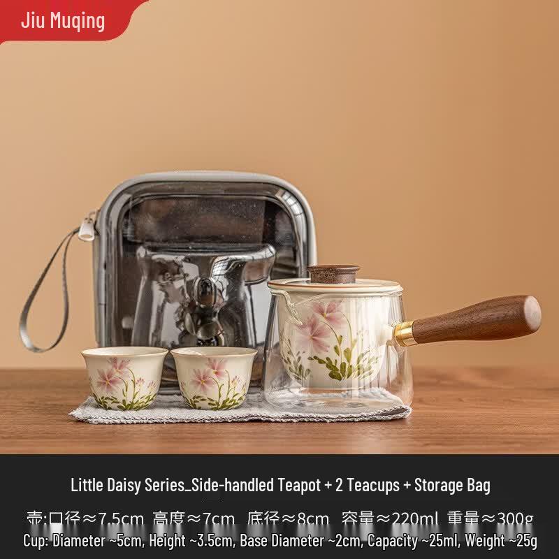 Jiumuqin Portable Ceramic Travel Tea Set