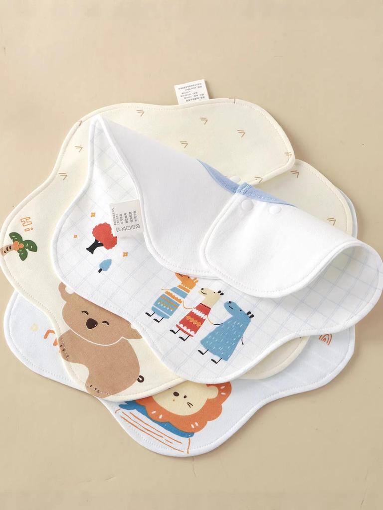 Yi Wan Bao A-Grade Cotton Antibacterial Waterproof Baby Bibs