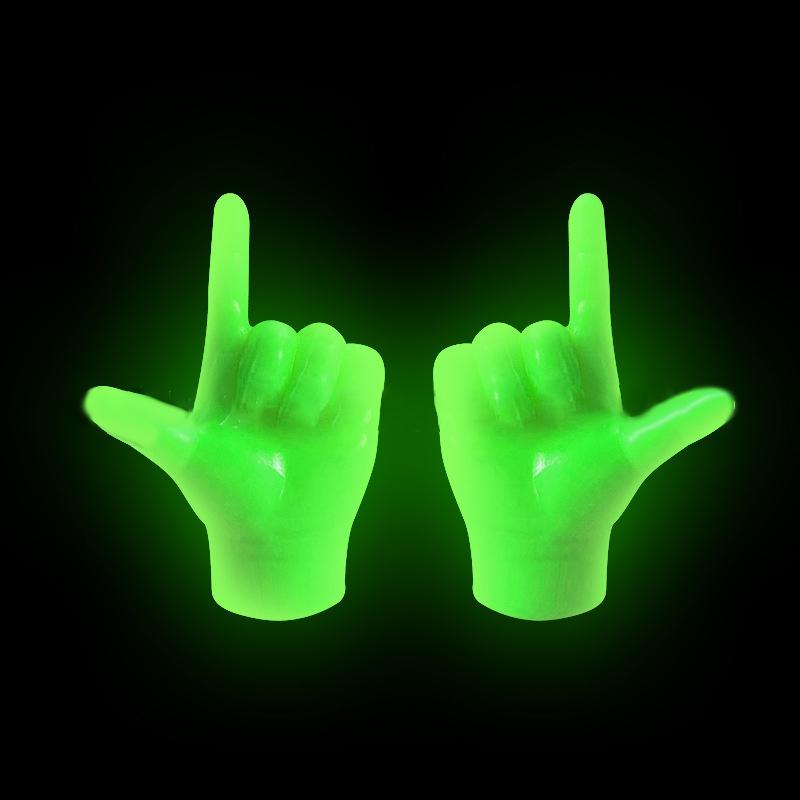 1Set Cat Interactive Funny Gesture Toys Mini Multi-Style Teasing Cat Finger Human Fake Hand Gloves Pet Toys Supplies