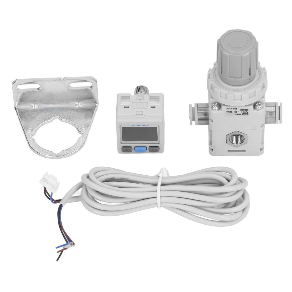 Air Pressure Regulator with Bracket Digital Pressure Gauge Pneumatic Vacuum Pressure Regulating