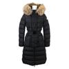 MONCLER [Domestic regular] KHLOE Chloe fur hooded down jacket coat 00 blackUsed