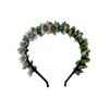 Artificial Flower Headband Halloween Hair Band Rose Flower Crown Headpiece Floral Hair Accessories for Cosplay Party