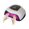Lâmpada de Unha LED UV, Alta Potência 200W, 72 Lâmpadas, Sensor Inteligente, Secagem Rápida para Todos os Esmaltes em Gel, Preto