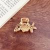 Small Metal Shark Hair Clip for Girls - Korean Internet Celebrity Style Claw Clip Hair Accessory