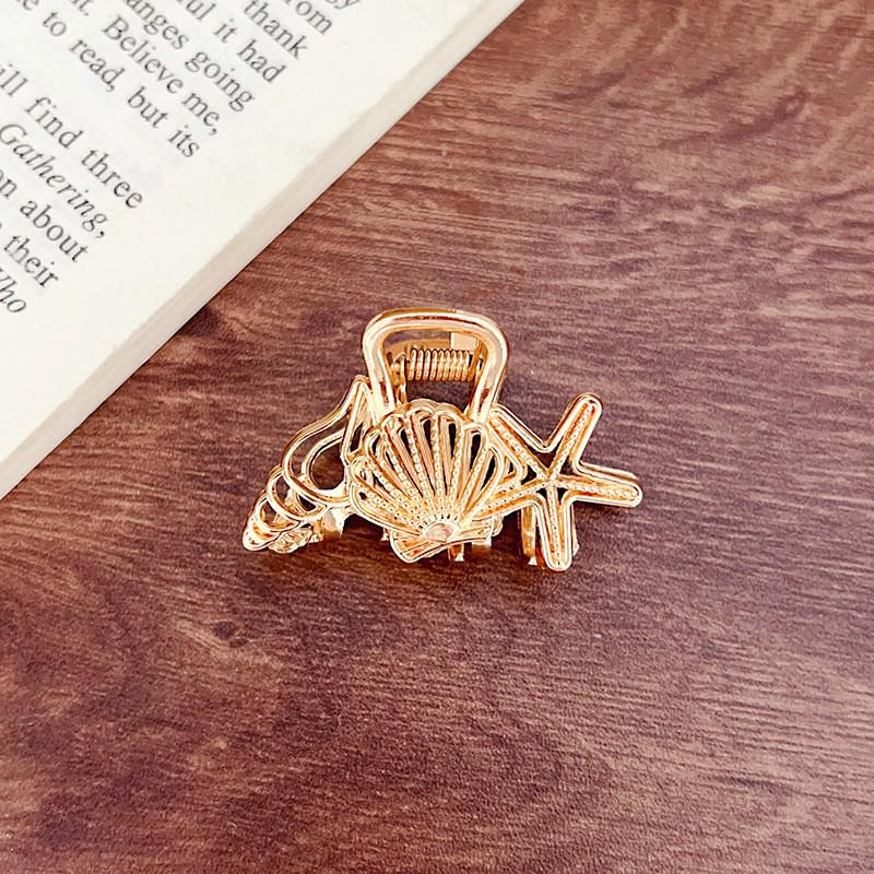 Small Metal Shark Hair Clip for Girls - Korean Internet Celebrity Style Claw Clip Hair Accessory