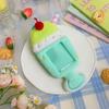 Soft Photocard Display Protector Kawaii Design with Keychain 3 Inch Card Case Pouch Cartoon Thickened Backpack Pendant