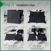 Mingji Rubber Gym Flooring Tiles