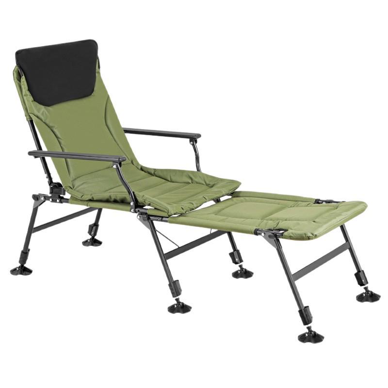 YX Multifunktionell Fällbar Fiskestol i Europeisk Stil med Benstöd