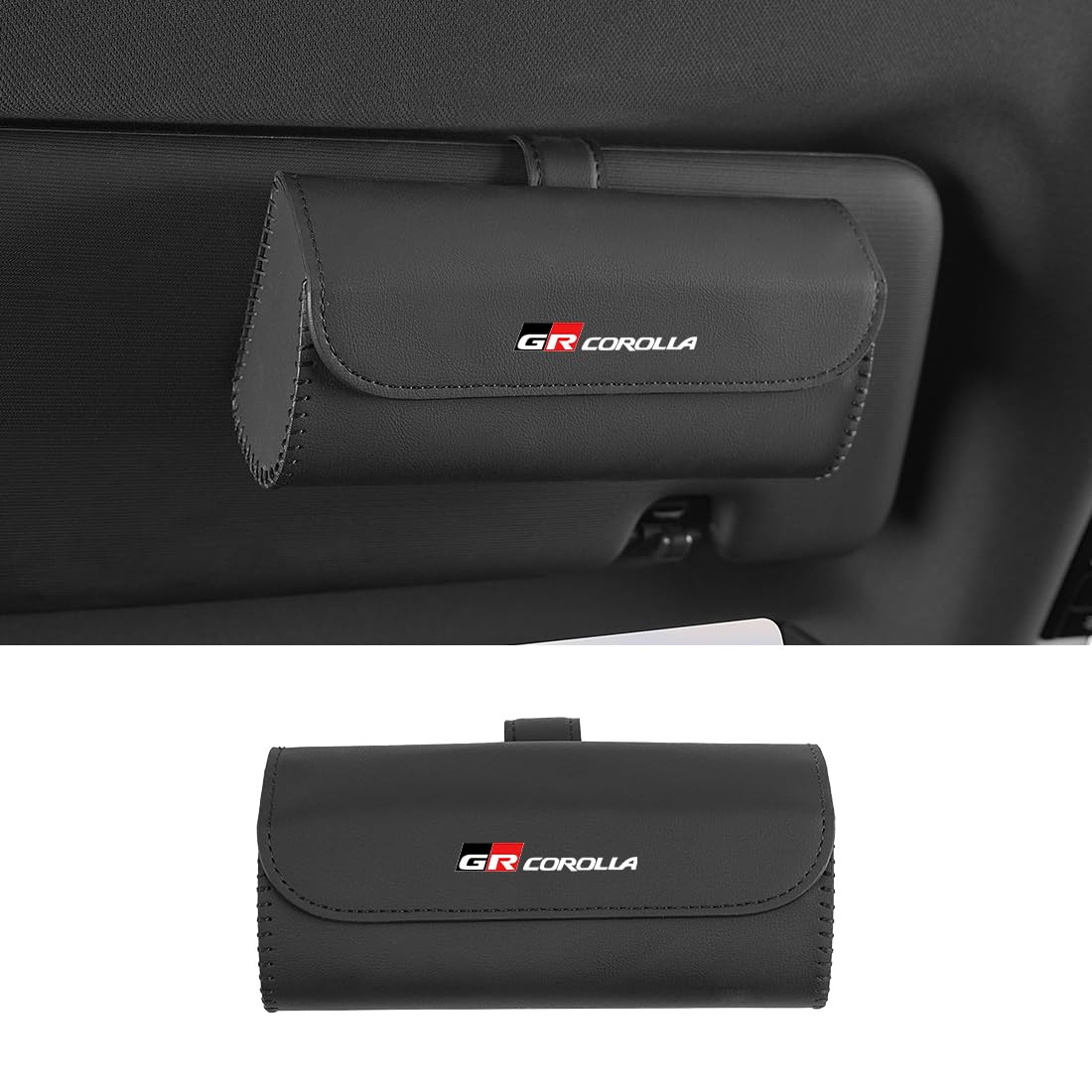 Compatible with the GR Large capacity sunglasses holder with exquisite compatible with the 14th generation GR Corolla Protects glasses and prevents