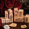 Rosewood Flower Stamp: Personalized Wooden Stamp Gift for Teachers and Students for Back-to-School Season