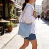 Oxford Fabric Bucket Bag With Magnetic Closure For Daily Commute And Street Style Fashion