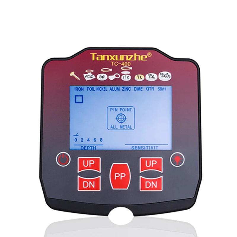 TC-400 Detector de metale de înaltă sensibilitate Detector de metale rezistent la apă pentru căutarea comorilor de aur reglabil subteran