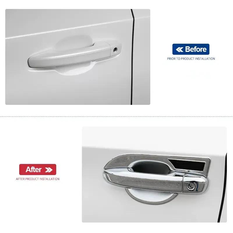For Honda Accord X 10th 2018     Hybrid ABS Car Outer Door Handle Bowl Catch Cover Protection Trim Sticker