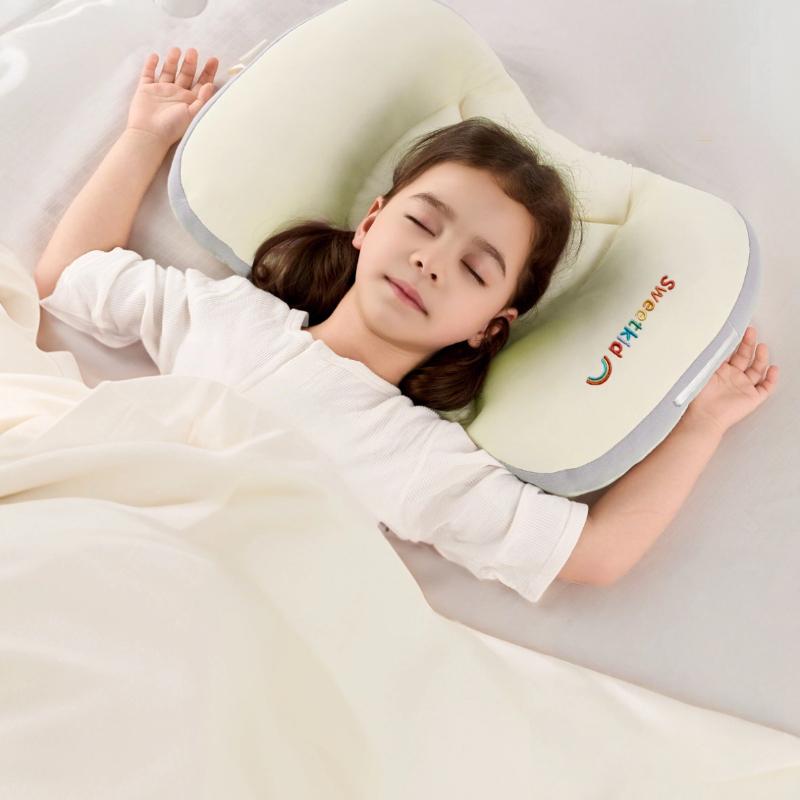 Newborn Pillow Children's Pearl Cotton Pillow, Protects Head Shape, Suitable for All Seasons