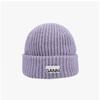 Ganni A6439 233 Logo Patch Structured Beanie