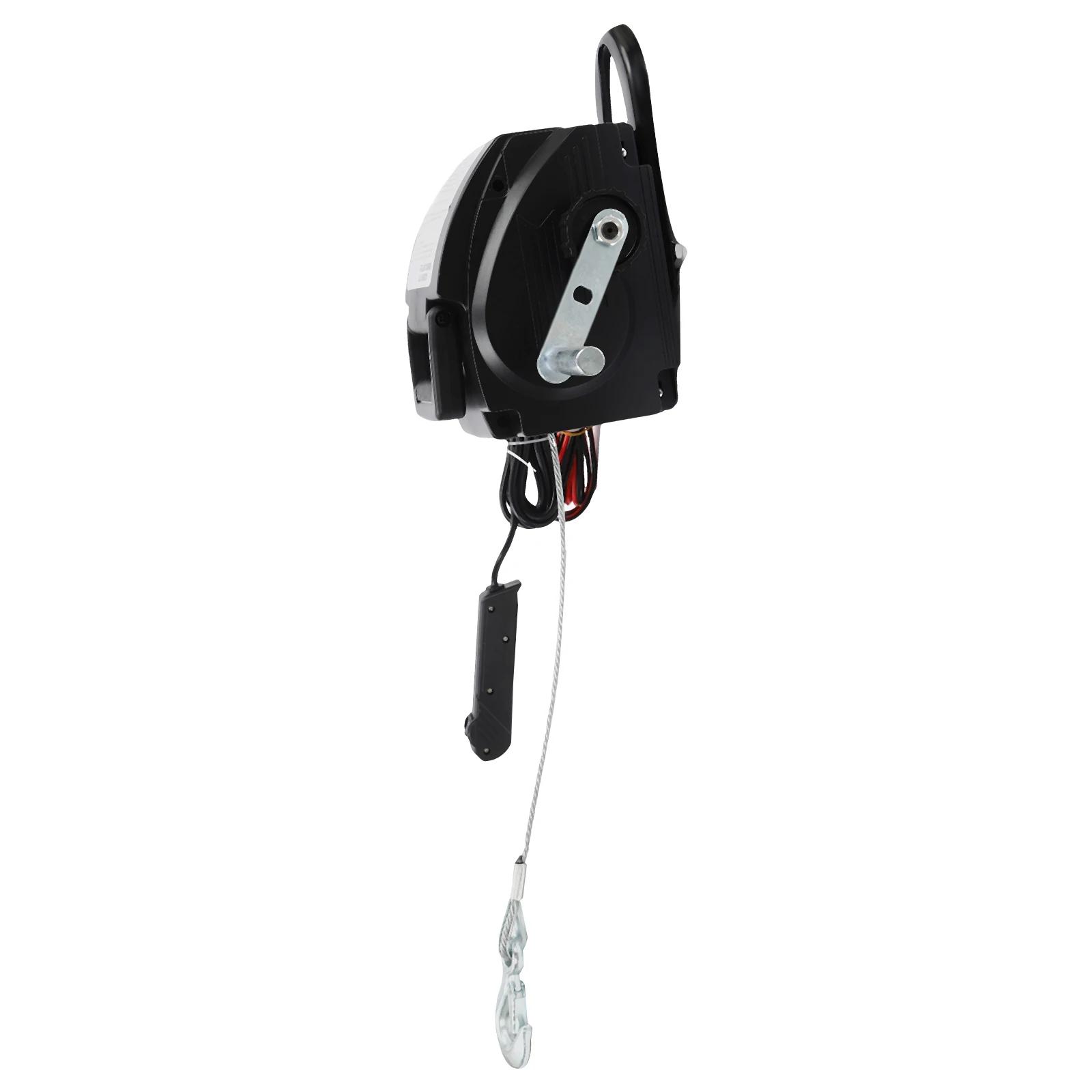 

Електрична Лебідка Потужна Мотузка 12В 300Вт 2000 фунтів Портативна З Пультом Дистанційного Керування Фаркоп Вантажівка Причіп Човен Чорний чорний