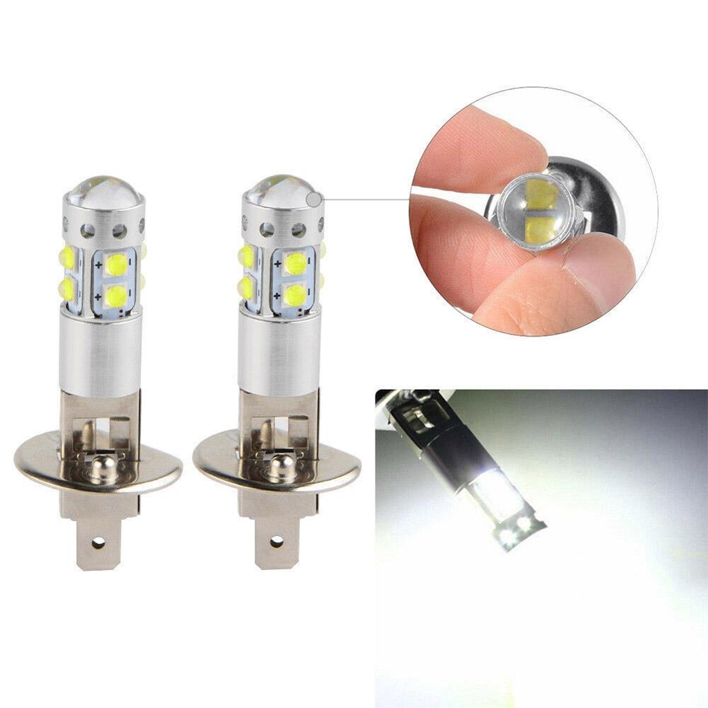 2PCS H3 H1 3600LM Car LED Fog Lights Mini Car Headlight Auto Driving Fog Lamps Bulbs 12V 24V 6000K Auto Car LED Lamps Bulbs
