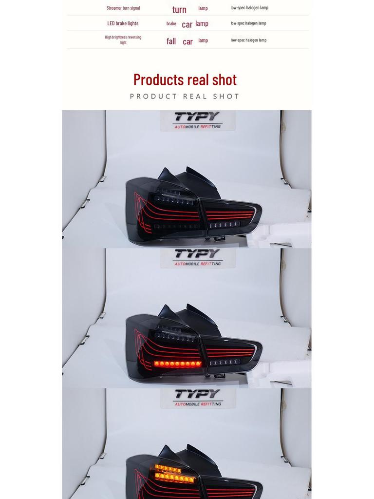 LED Flowing Turn Signal Taillight for BMW 1 Series Hatchback (2015-2018) F20 Modified CLS Rear Assembly
