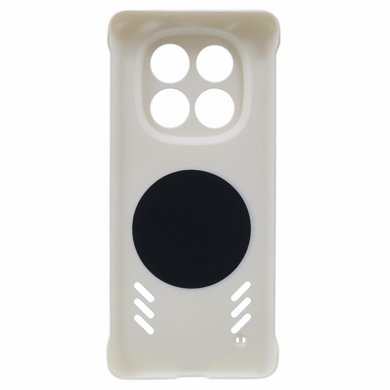 

For Xiaomi Redmi Note 14 Pro+ 5G Case Hard PC Frameless Heat Dissipation Phone Cover Orange